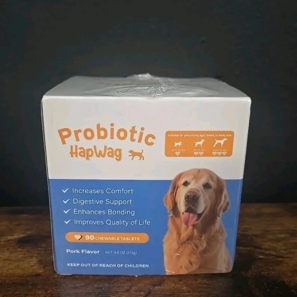 Probiotic Chewable Tablets for Dogs - Blue & White